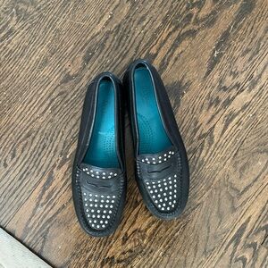 Gh Bass Weejuns Black Studded Loafers